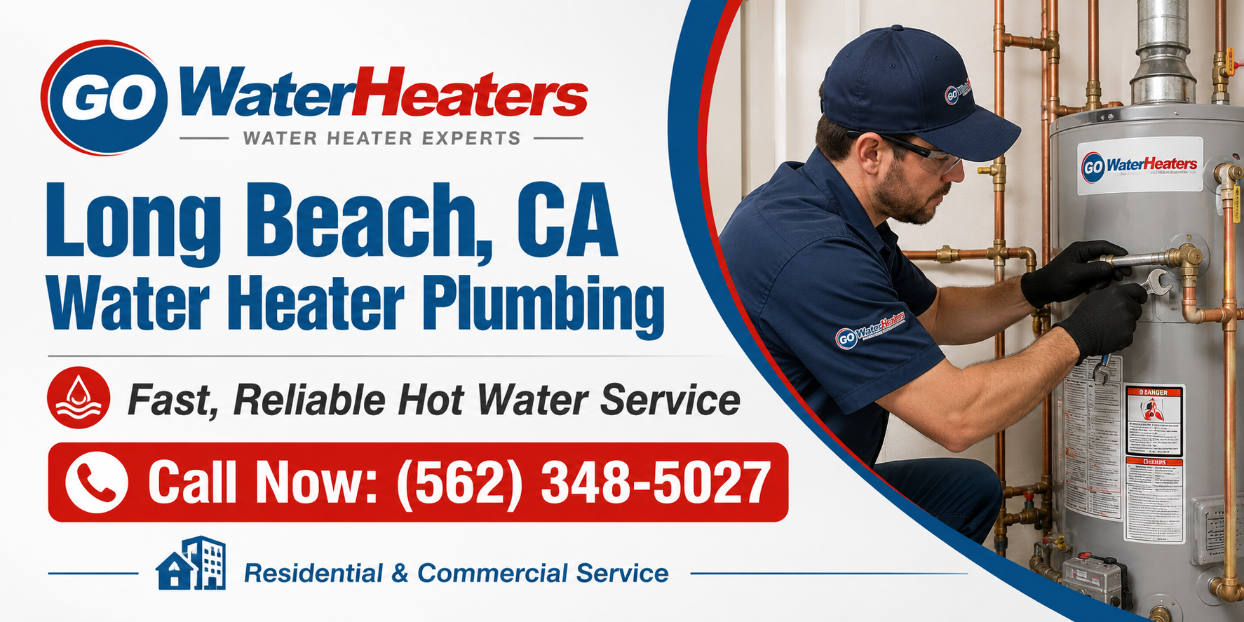 Water Heater Plumbing in Long Beach CA by Go Water Heaters
